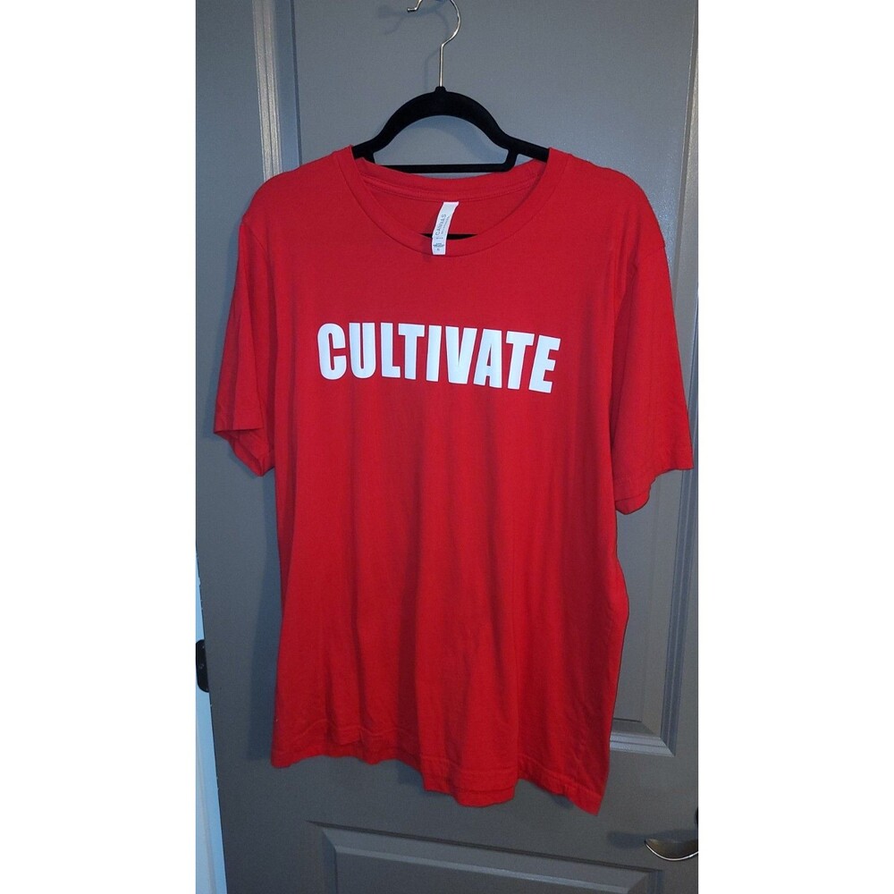 Bella Canvas Adult Red 100% Cotton Short Sleeve Crewneck T-Shirt Cultivate Sz XL